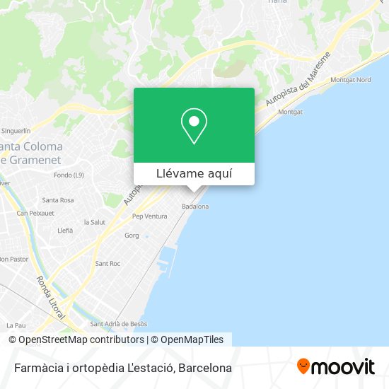 Mapa Farmàcia i ortopèdia L'estació
