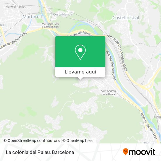 Mapa La colònia del Palau