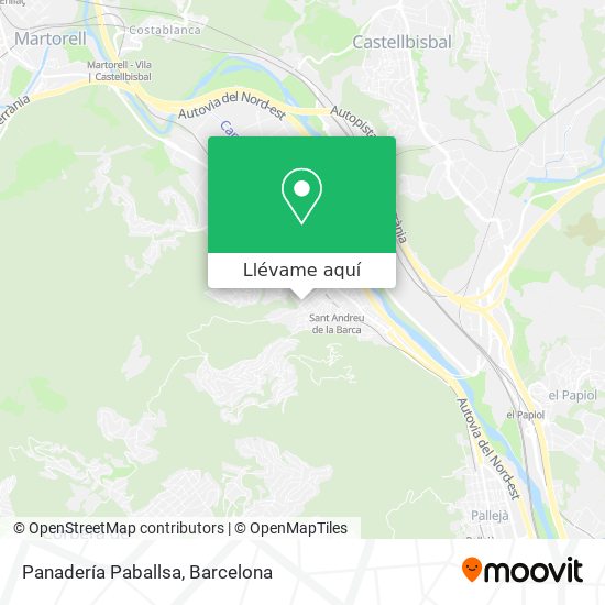 Mapa Panadería Paballsa