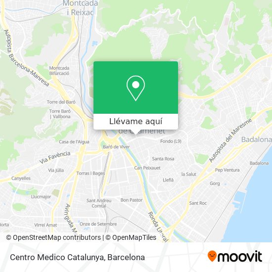 Mapa Centro Medico Catalunya