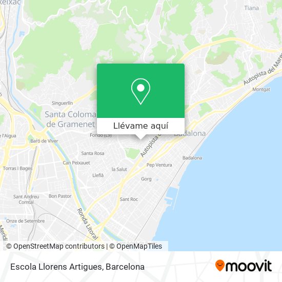 Mapa Escola Llorens Artigues