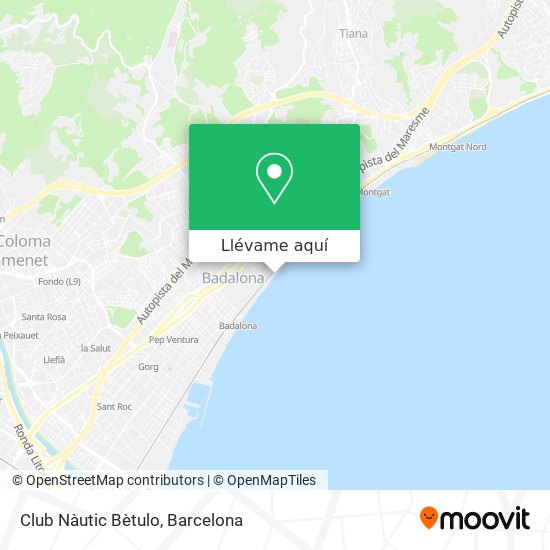 Mapa Club Nàutic Bètulo