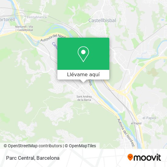 Mapa Parc Central
