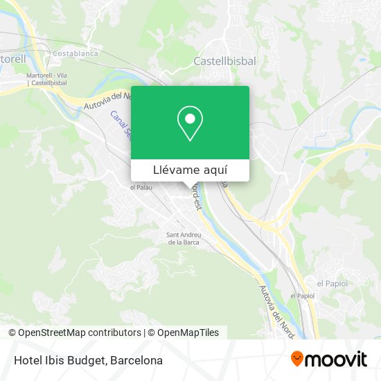 Mapa Hotel Ibis Budget