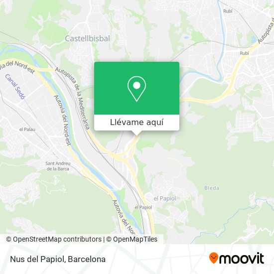 Mapa Nus del Papiol