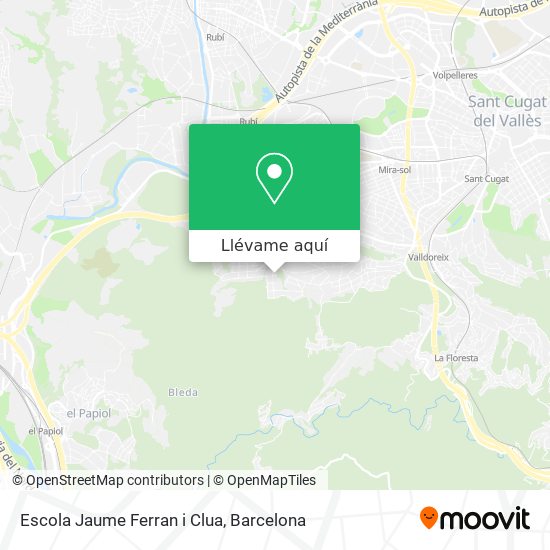 Mapa Escola Jaume Ferran i Clua