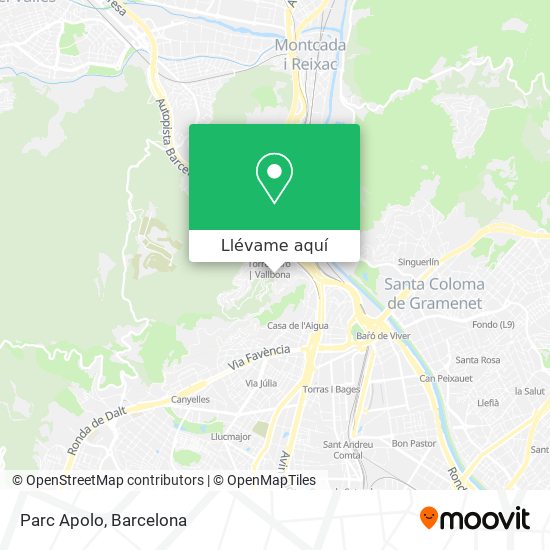 Mapa Parc Apolo