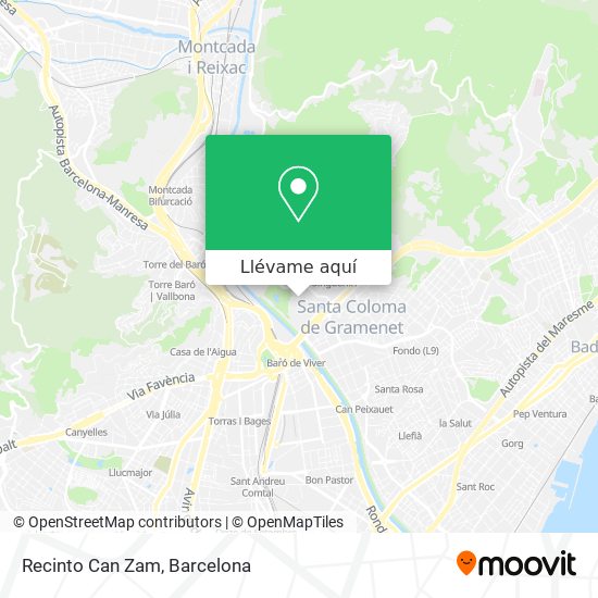 Mapa Recinto Can Zam