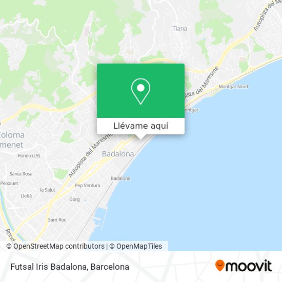 Mapa Futsal Iris Badalona