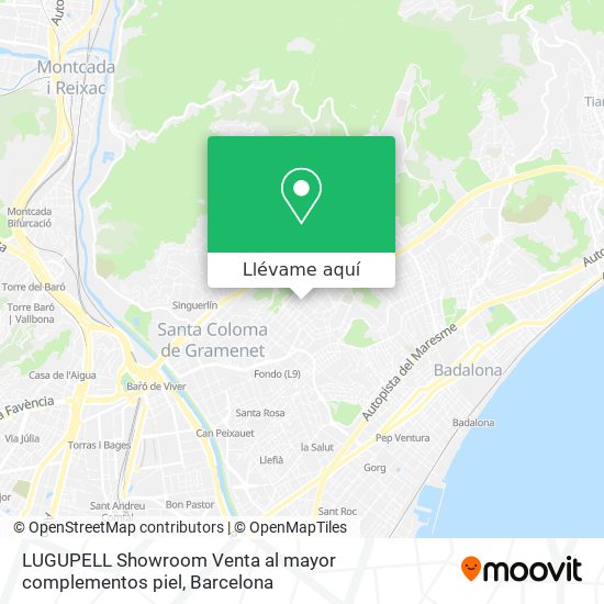 Mapa LUGUPELL Showroom Venta al mayor complementos piel
