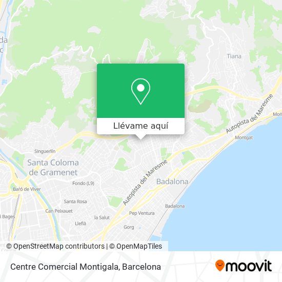 Mapa Centre Comercial Montigala