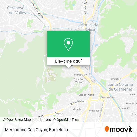 Mapa Mercadona Can Cuyas