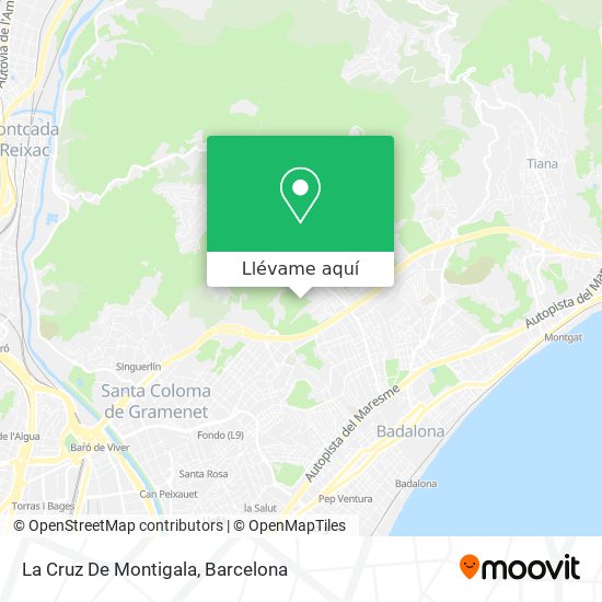 Mapa La Cruz De Montigala