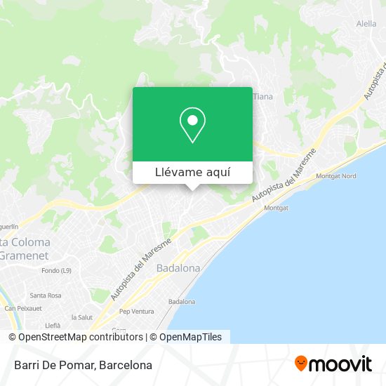 Mapa Barri De Pomar