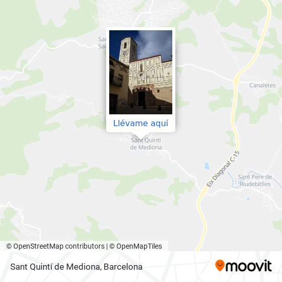 Mapa Sant Quintí de Mediona