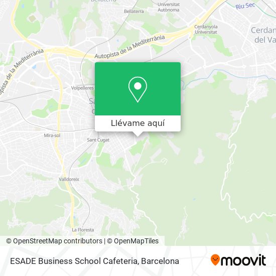 Mapa ESADE Business School Cafeteria