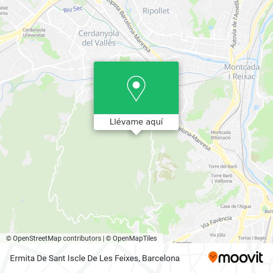 Mapa Ermita De Sant Iscle De Les Feixes