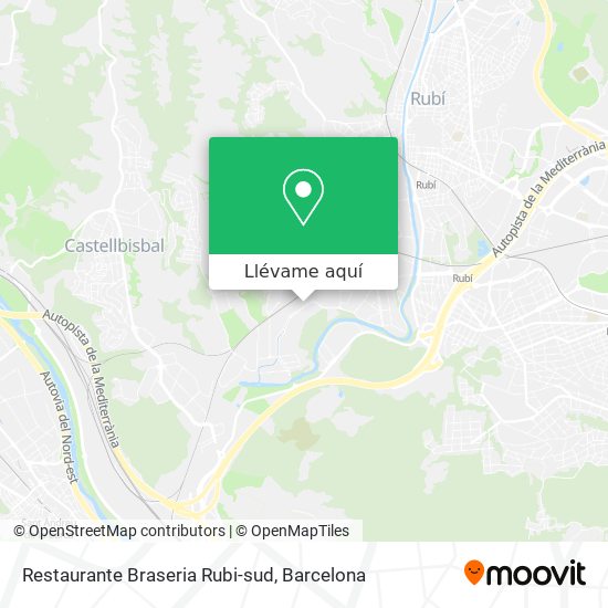 Mapa Restaurante Braseria Rubi-sud