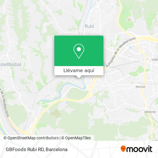 Mapa GBFoods Rubi RD