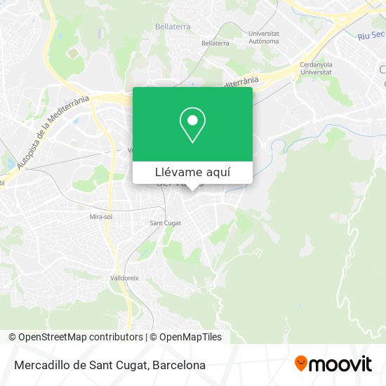 Mapa Mercadillo de Sant Cugat