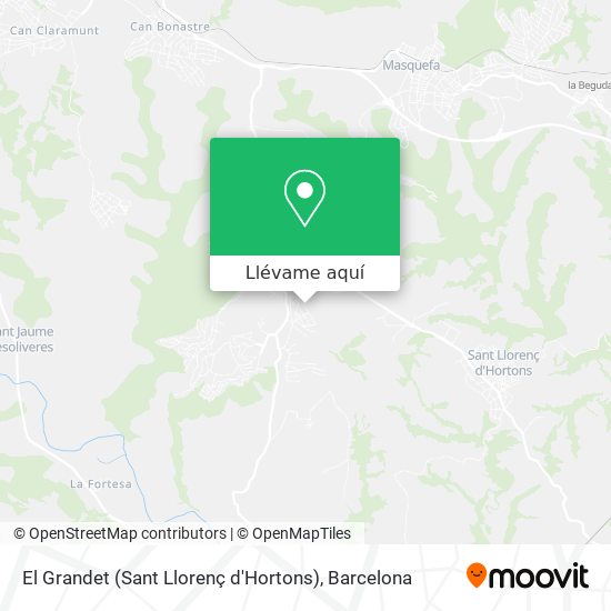 Mapa El Grandet (Sant Llorenç d'Hortons)