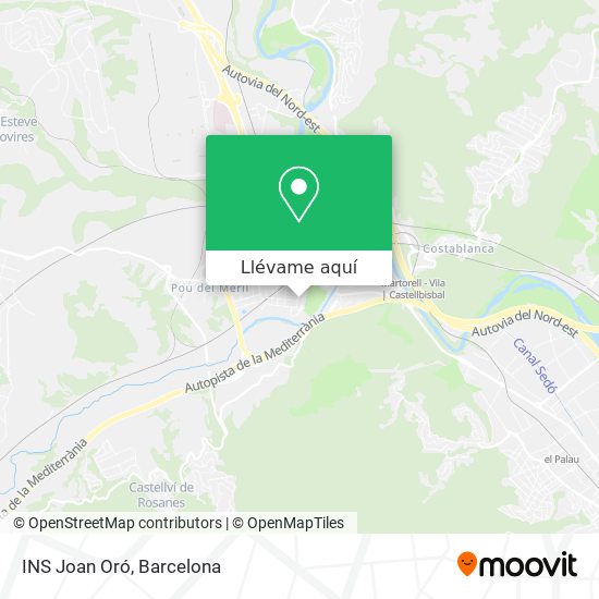 Mapa INS Joan Oró