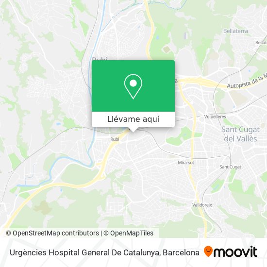 Mapa Urgències Hospital General De Catalunya