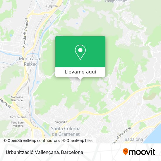 Mapa Urbanització Vallençana