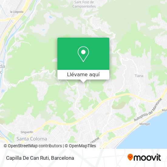 Mapa Capilla De Can Ruti