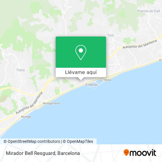 Mapa Mirador Bell Resguard