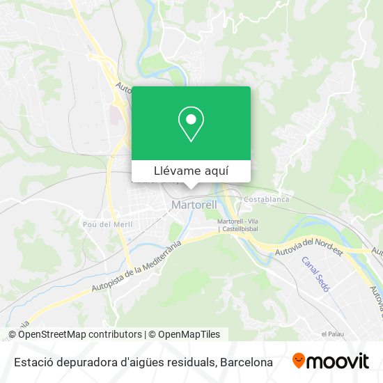 Mapa Estació depuradora d'aigües residuals