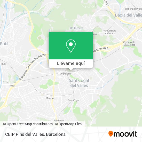 Mapa CEIP Pins del Vallès