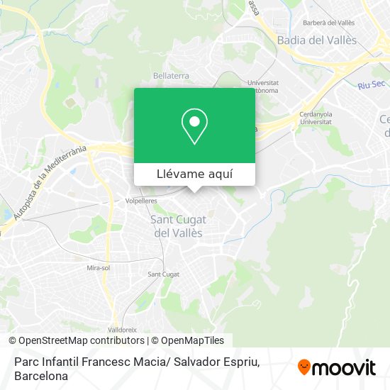 Mapa Parc Infantil Francesc Macia/ Salvador Espriu