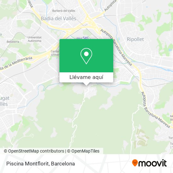 Mapa Piscina Montflorit