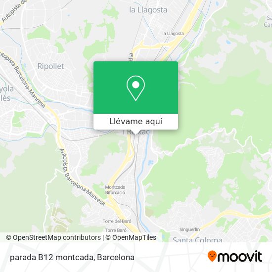 Mapa parada B12 montcada