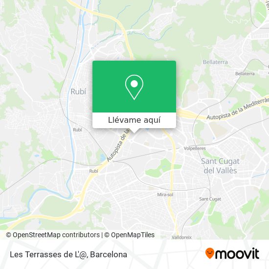 Mapa Les Terrasses de L'@