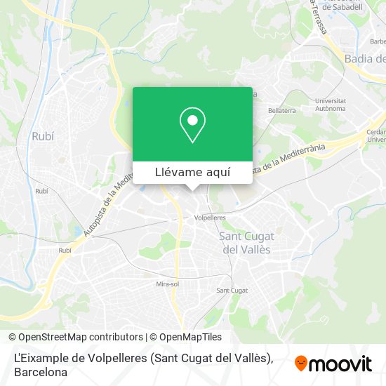 Mapa L'Eixample de Volpelleres (Sant Cugat del Vallès)