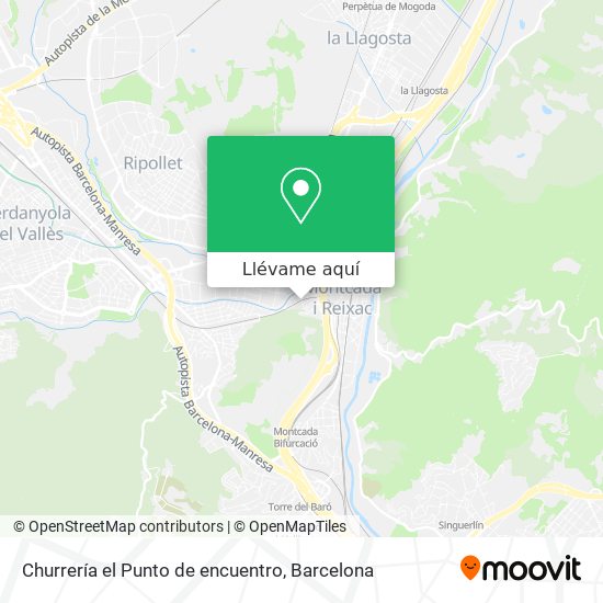 Mapa Churrería el Punto de encuentro
