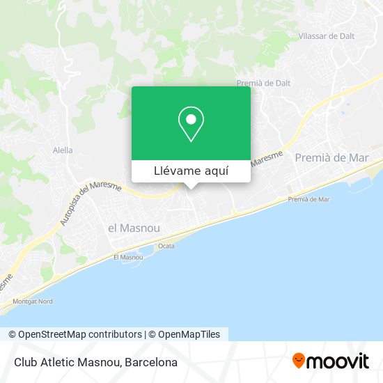 Mapa Club Atletic Masnou