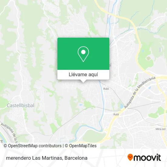 Mapa merendero Las Martinas