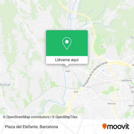 Mapa Plaza del Elefante