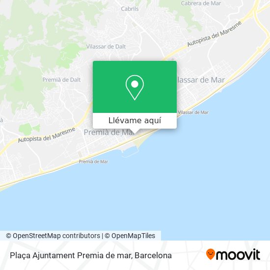Mapa Plaça Ajuntament Premia de mar