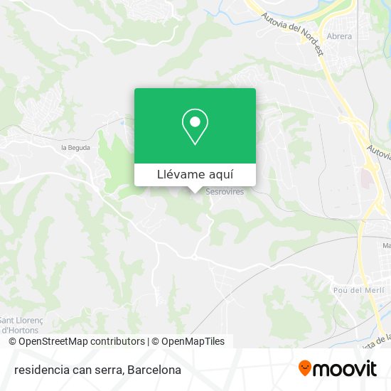 Mapa residencia can serra