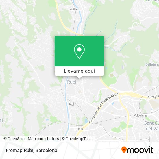 Mapa Fremap Rubí
