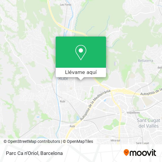 Mapa Parc Ca n'Oriol