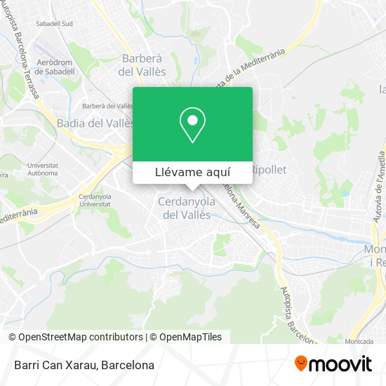 Mapa Barri Can Xarau