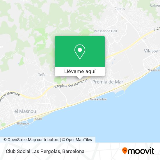 Mapa Club Social Las Pergolas