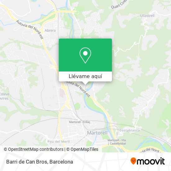 Mapa Barri de Can Bros