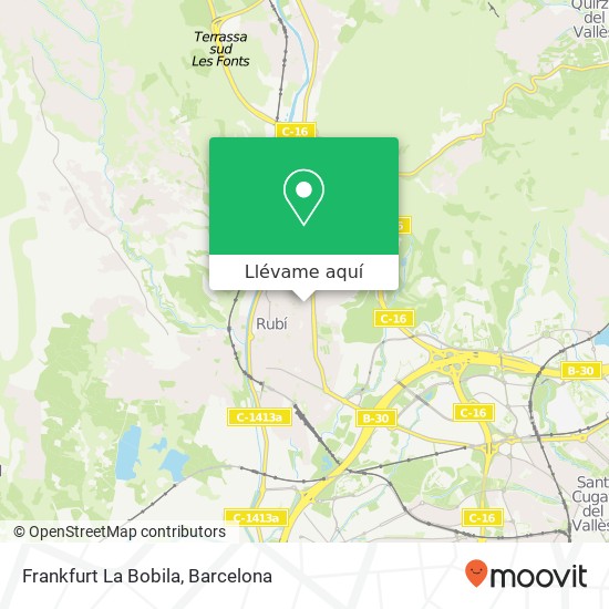 Mapa Frankfurt La Bobila