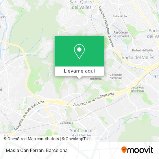 Mapa Masia Can Ferran